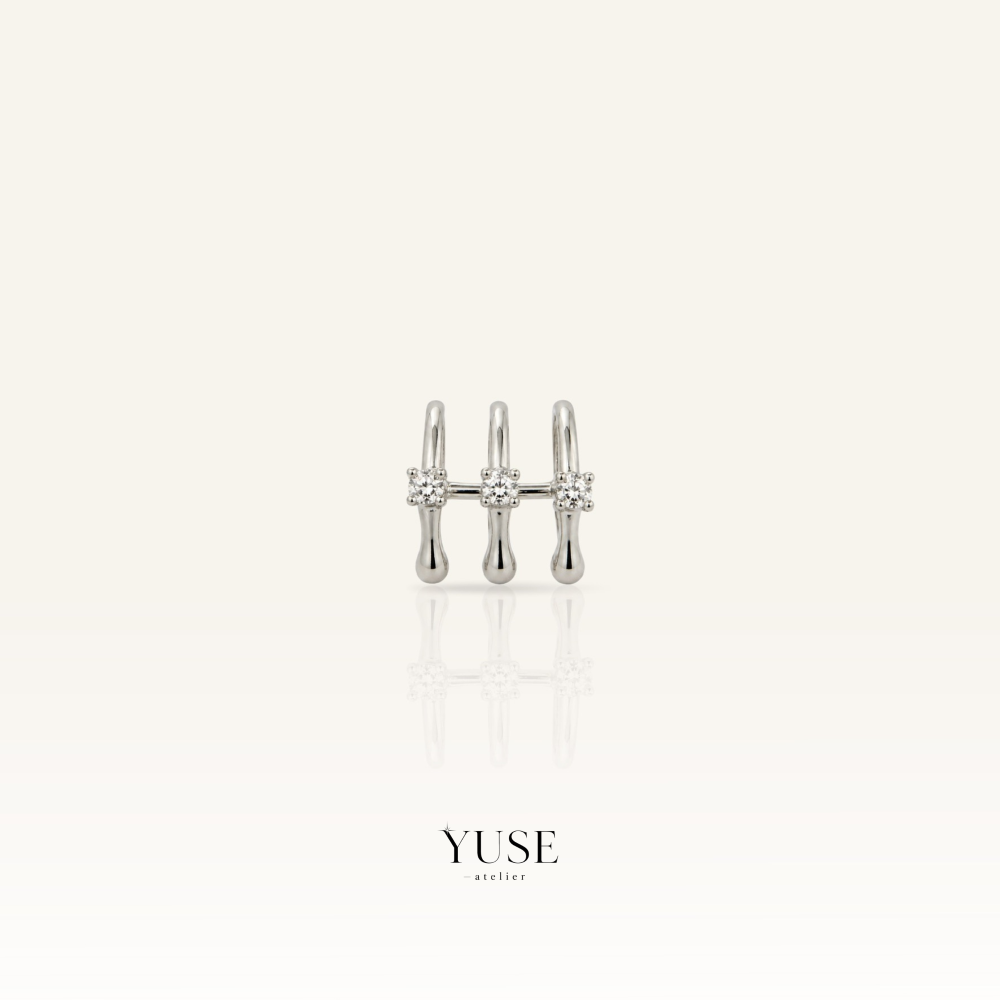 Marquise Crystal Row Earcuff