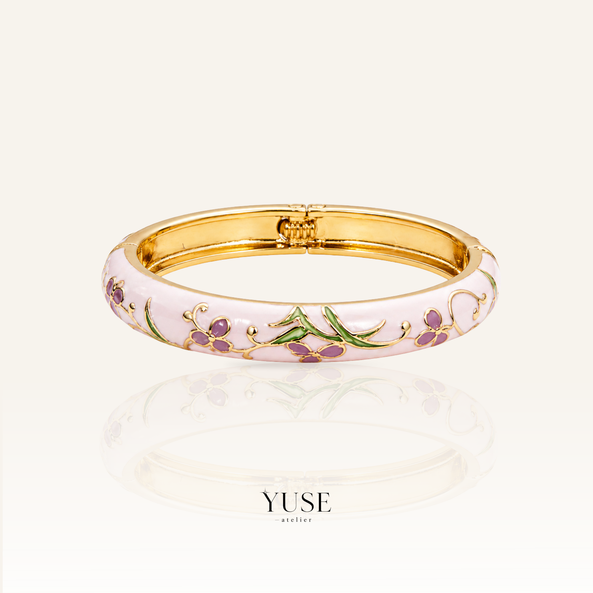 Lavender Garden Enamel Bileklik